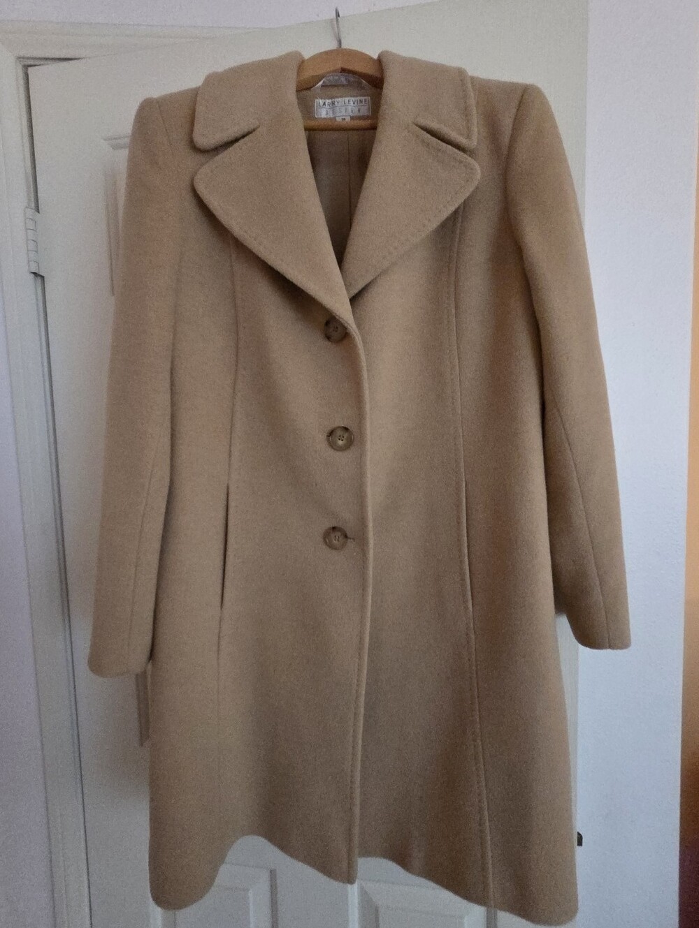 Larry Levine Camel Coat Sz 14